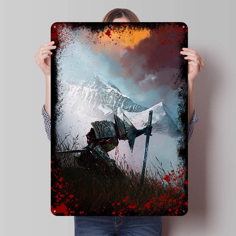 Retro Poster Gaming - Samurai pop art impresso cartaz personalizado