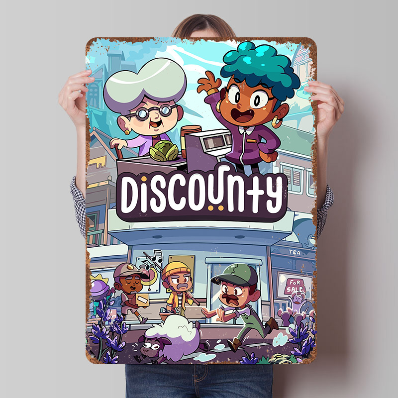 Retro Poster Gaming - Placas de Metal Personalizadas com Arte