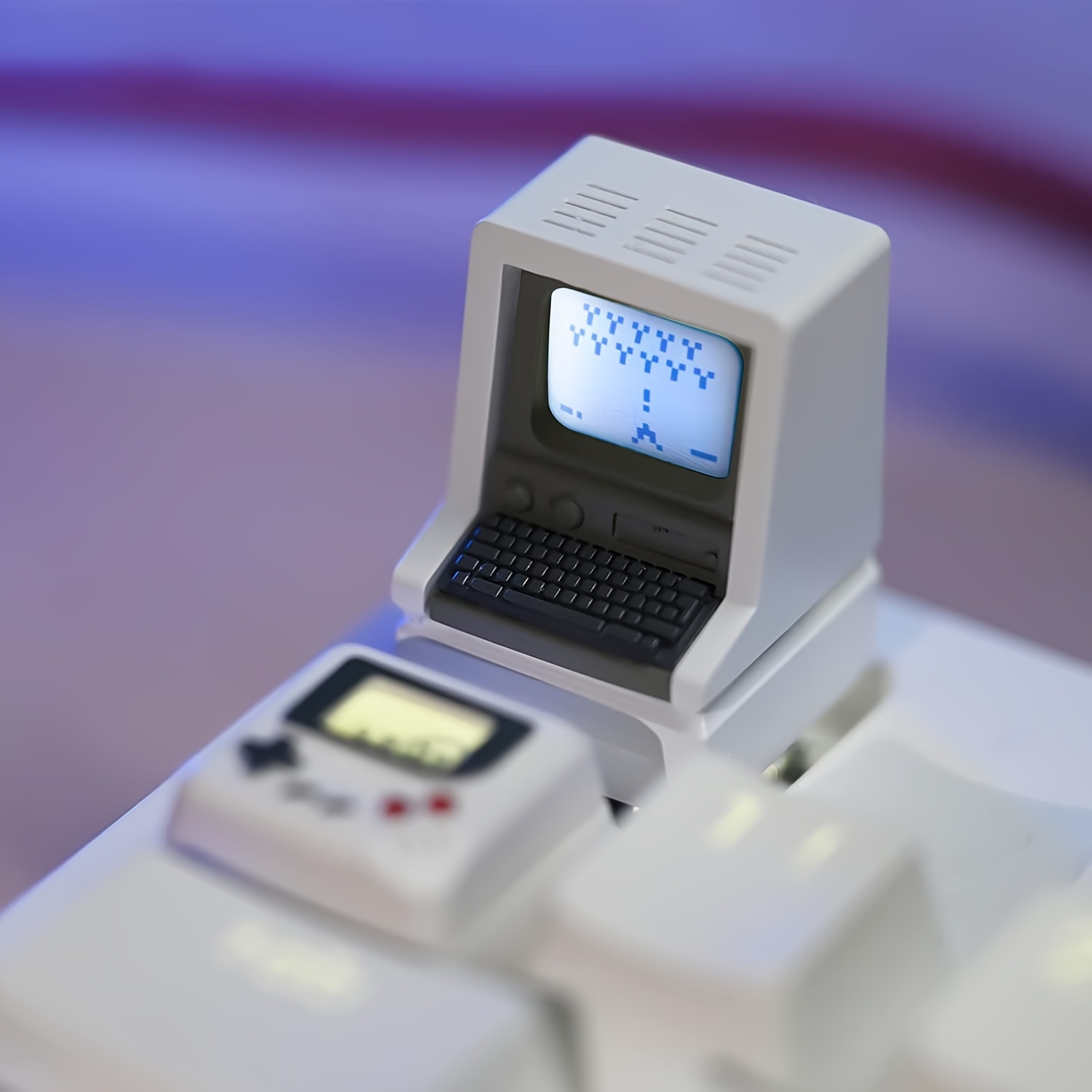 Retro Gaming Keycaps - Teclas Retro Inspiradas no Mac, Double-Shot