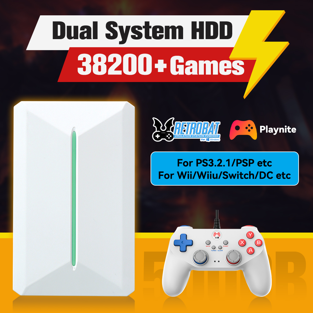 Retro Gaming Hdd - Retrobat & playnite sistema hdd console