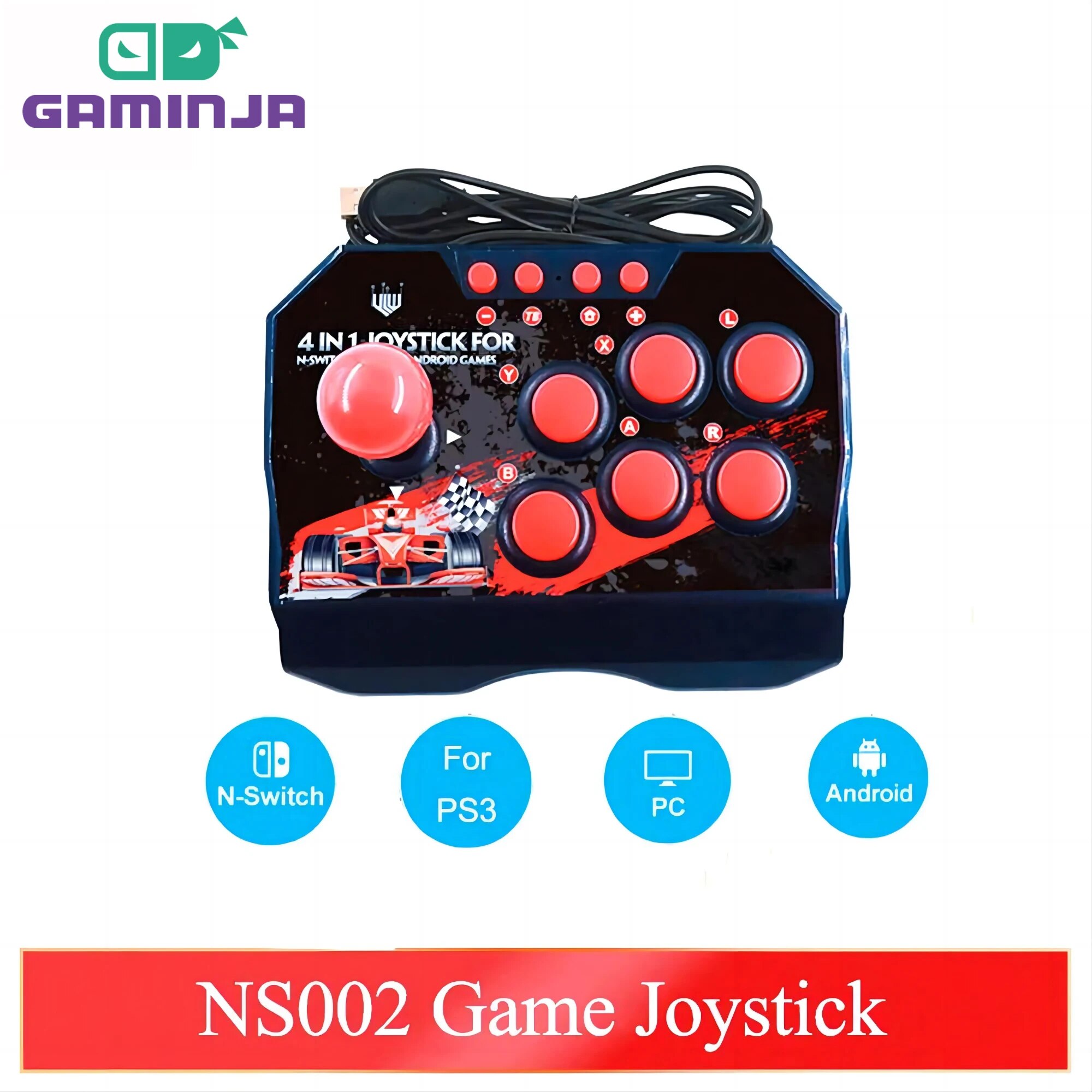 Retro Gaming Theme - GAMINJA NS002 4 Em 1 Retro
