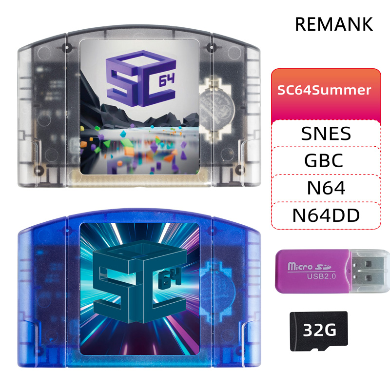 Retro Gaming N64 - Remendo 5000-em1 sc64summer sc64 cartão de