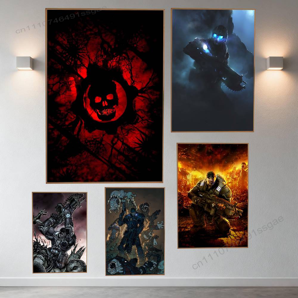Retro Poster Gaming - Pôster Retro do Jogo G-Gears of