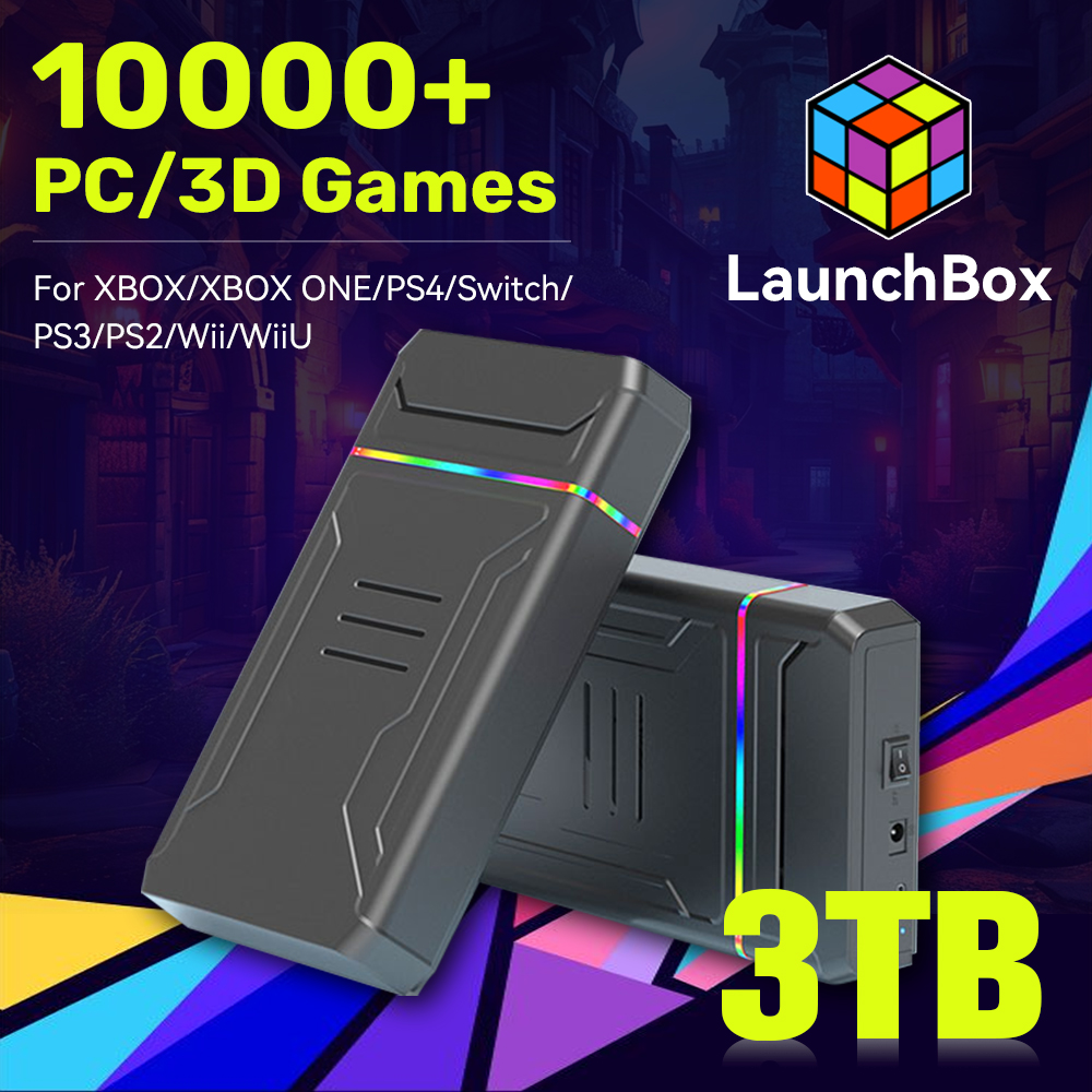 Retro Gaming Hdd - JMachen Launchbox 3TB Gaming HDD Console