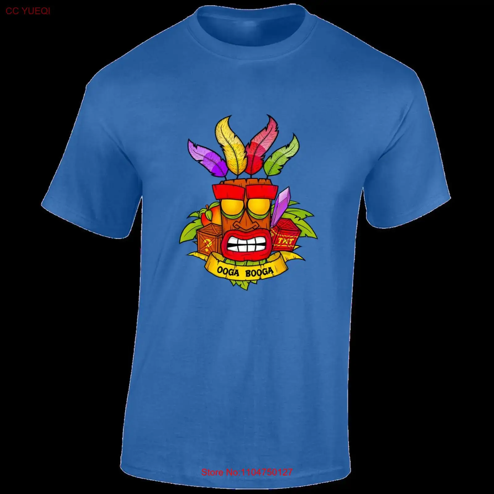 Retro Gaming Ideas - Camiseta masculina Oga Booga Crash com