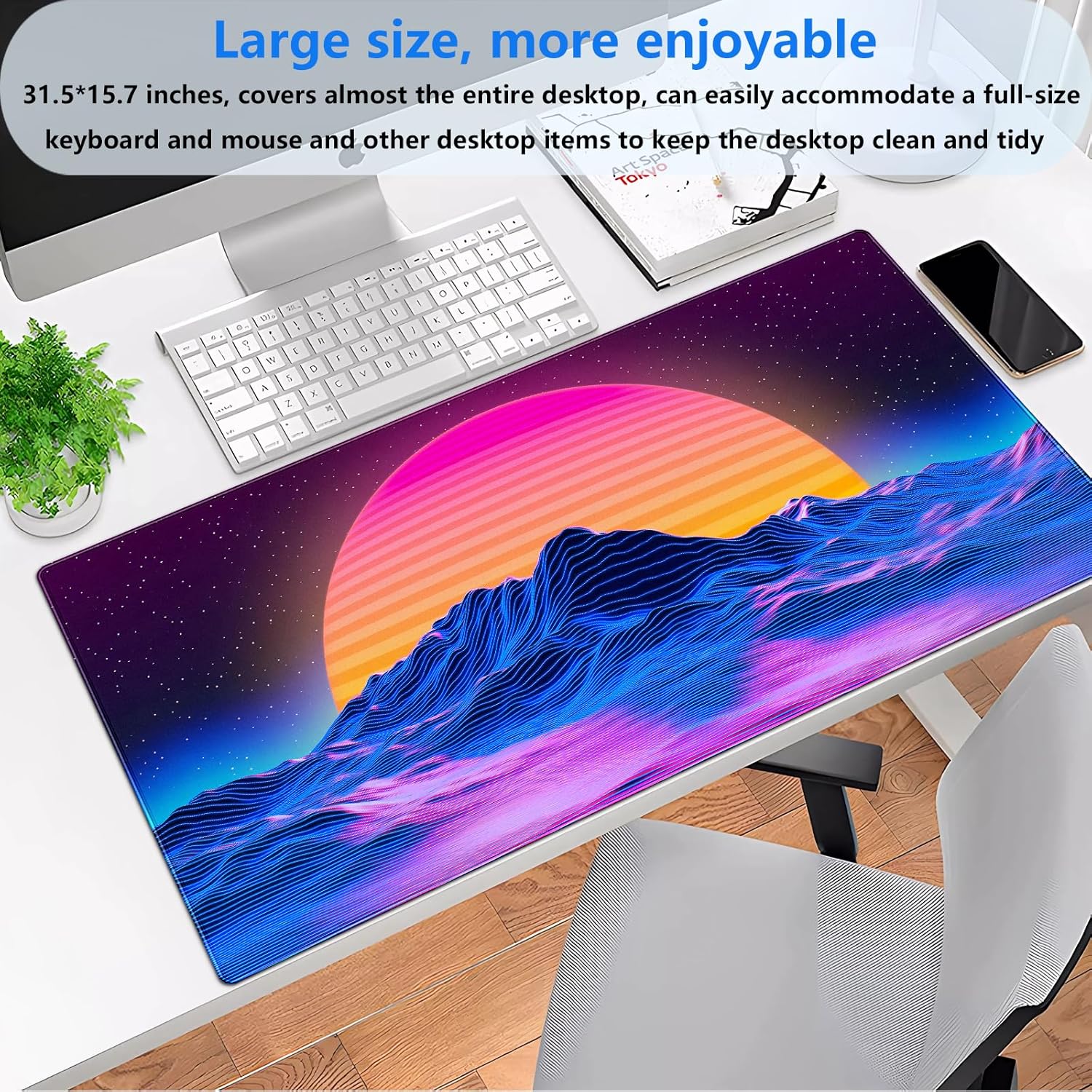 Tapete de Mesa Retro Synthwave - Retro Gaming Desk avaliação e preço