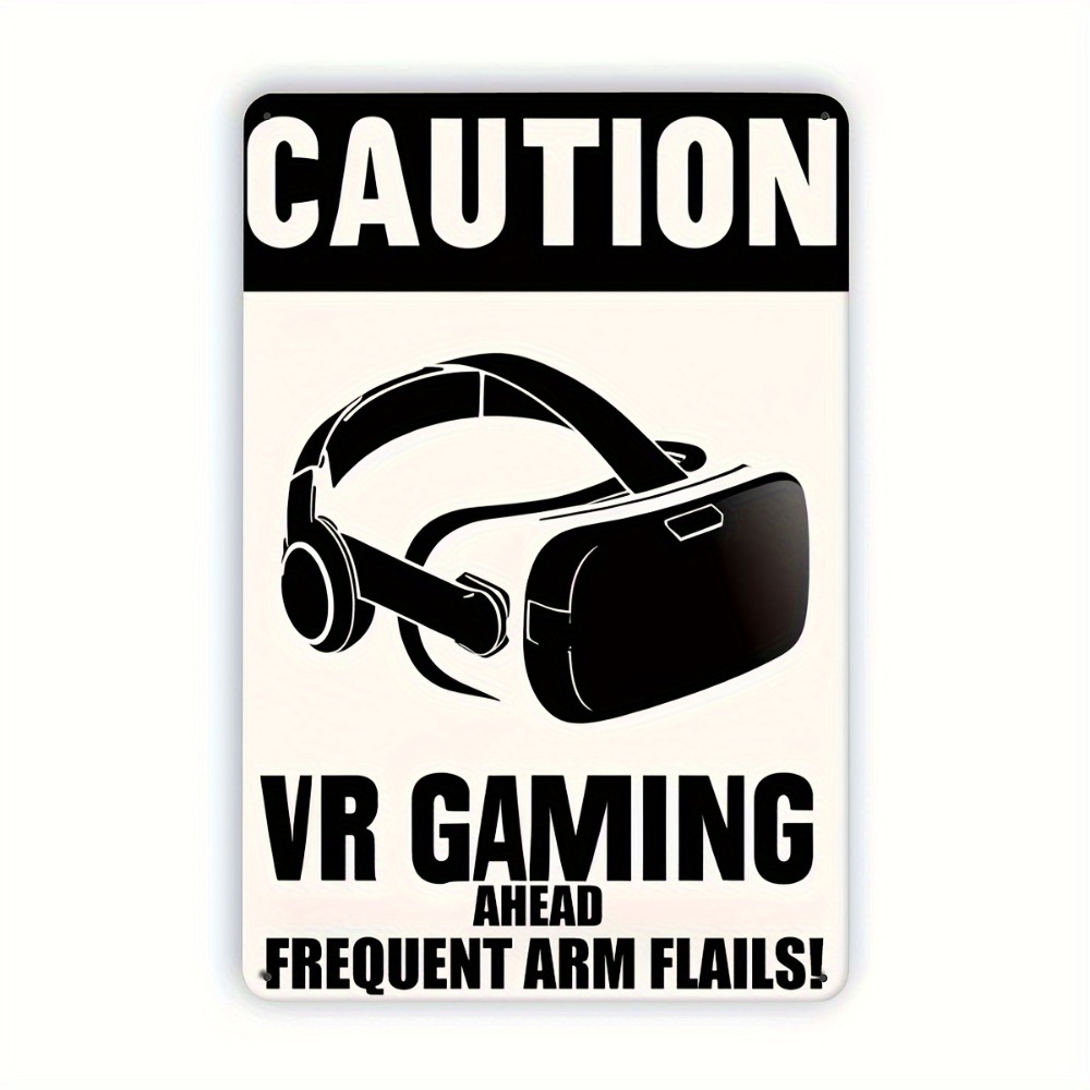 1 Placa de Metal VR Gaming com - Retro Gaming In Vr avaliação e preço