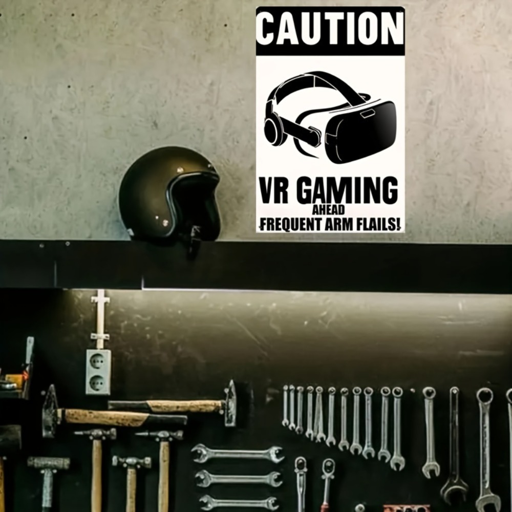 1 Placa de Metal VR Gaming com - Retro Gaming In Vr avaliação e preço