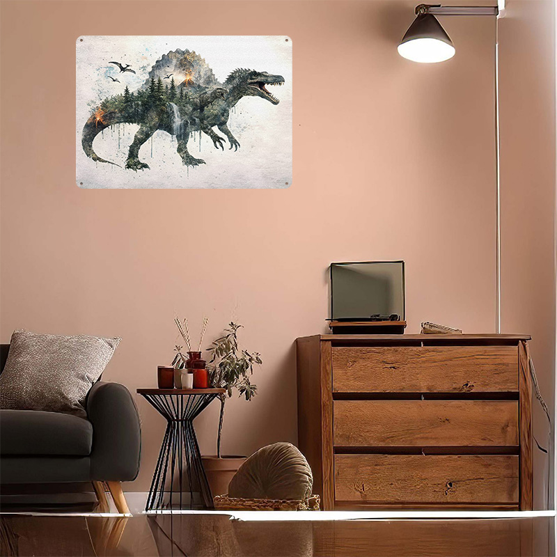 Pôster Metálico Spinosaurus, A - Retro Poster Gaming avaliação e preço