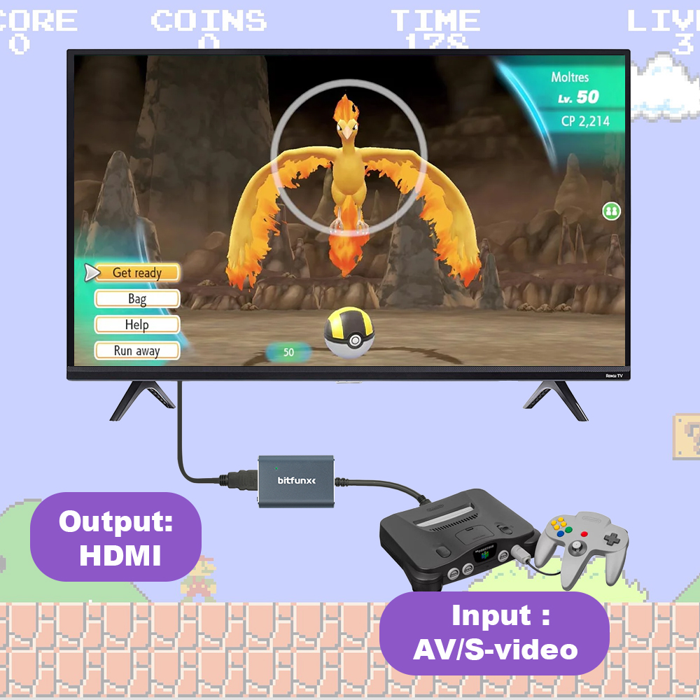 Adaptador Bitfunx 720P Svideo  - Retro Gaming Hdmi avaliação e preço