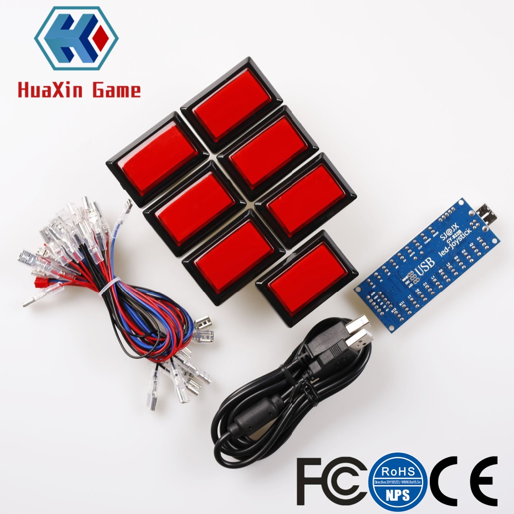 Retangular LED Iluminado Botão - Arcade Button Kit avaliação e preço