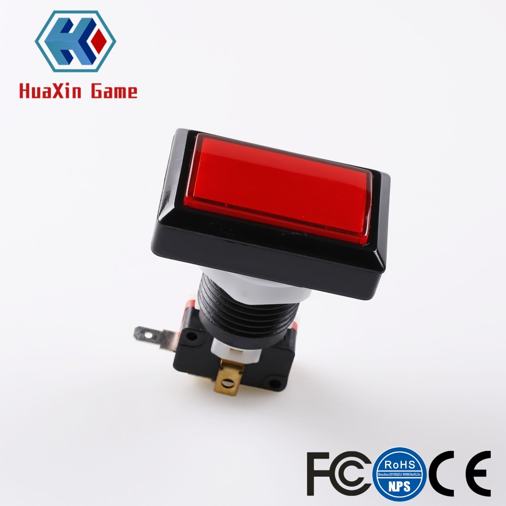 Retangular LED Iluminado Botão - Arcade Button Kit avaliação e preço