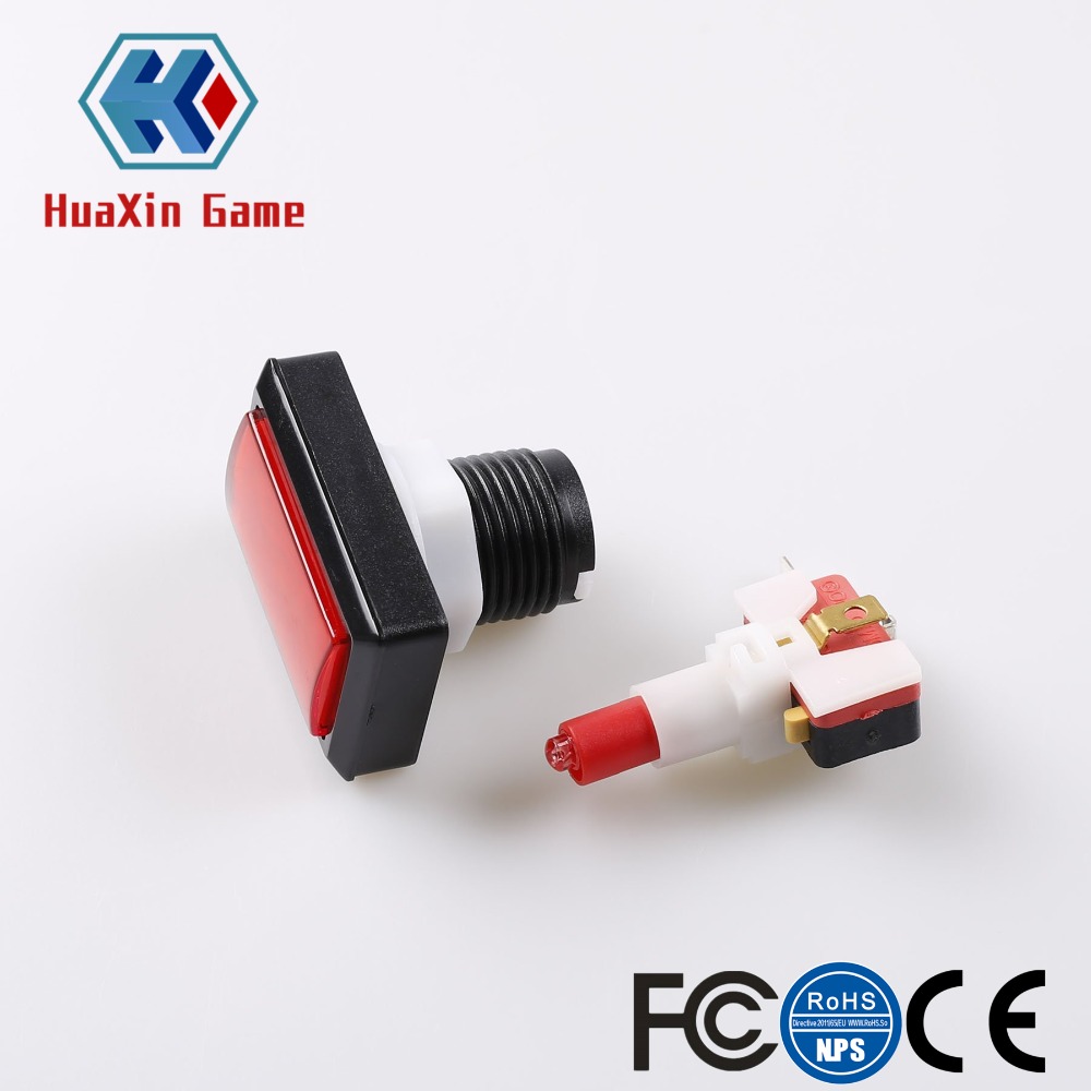 Retangular LED Iluminado Botão - Arcade Button Kit avaliação e preço