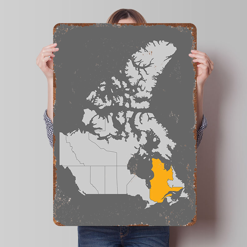 Mapa do Canadá com Quebec em D - Retro Gaming Quebec avaliação e preço