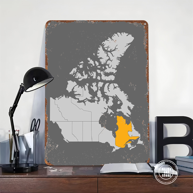 Mapa do Canadá com Quebec em D - Retro Gaming Quebec avaliação e preço