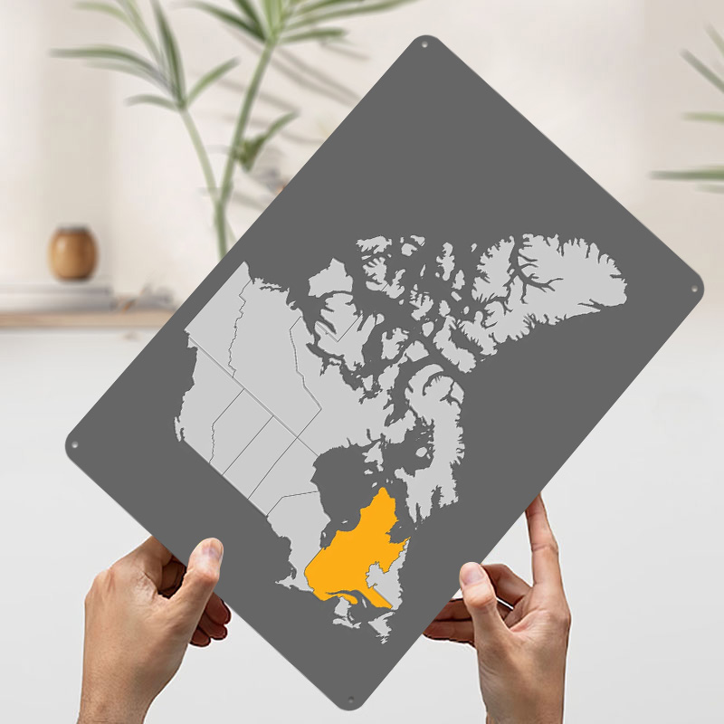 Mapa do Canadá com Quebec em D - Retro Gaming Quebec avaliação e preço