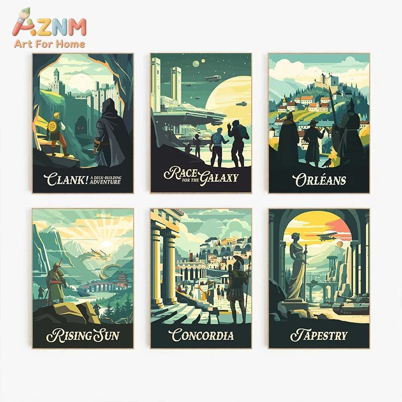 AZNM Pôster de Arte em Tela pa - Retro Poster Gaming avaliação e preço