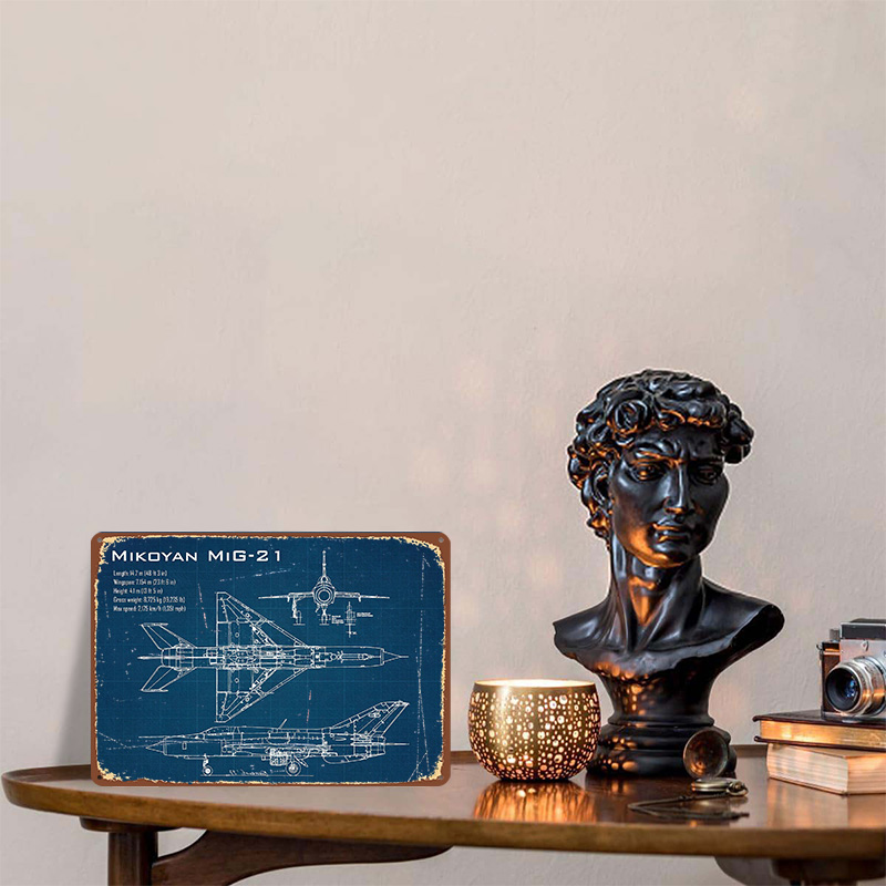 Mig 21 aeronaves impresso cart - Retro Gaming Desk avaliação e preço