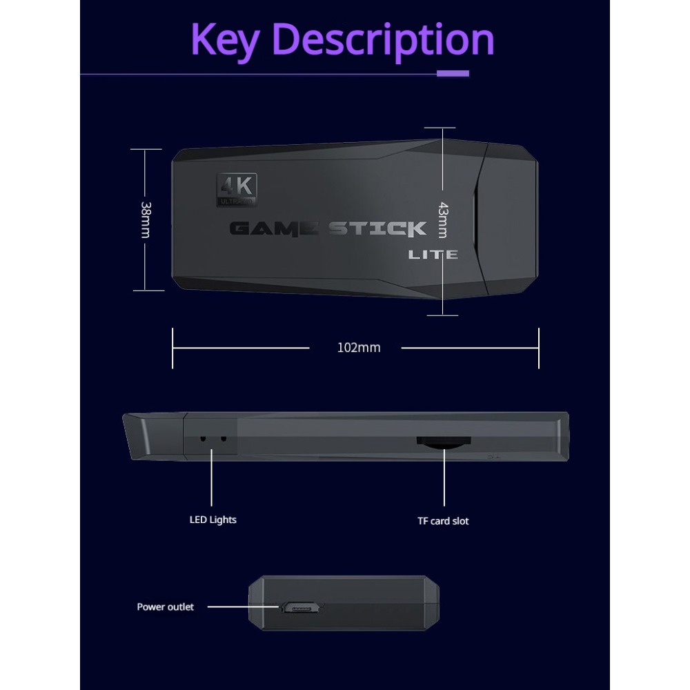 Console de Jogos Retro Portáti - Retro Gaming Hdmi avaliação e preço