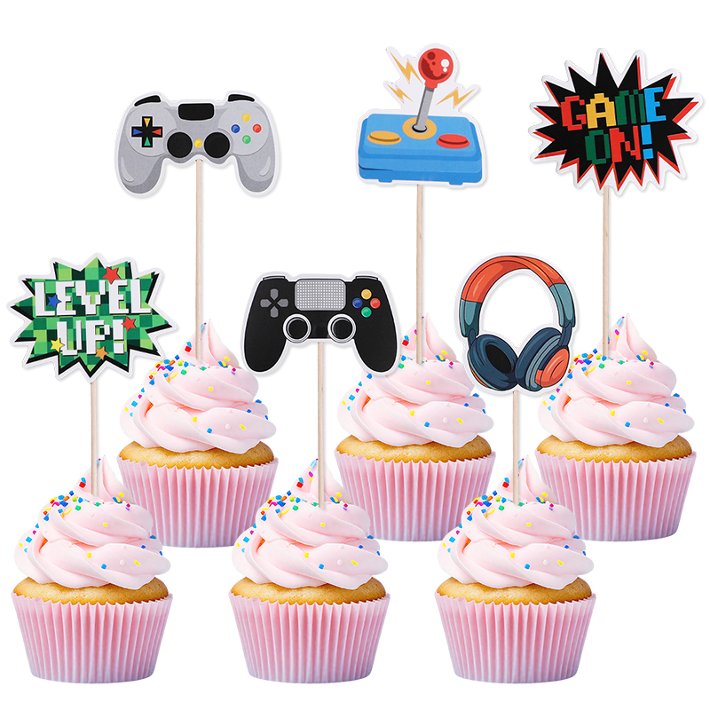 13 pçs vídeo retro jogo bolo t - Retro Gaming Theme avaliação e preço