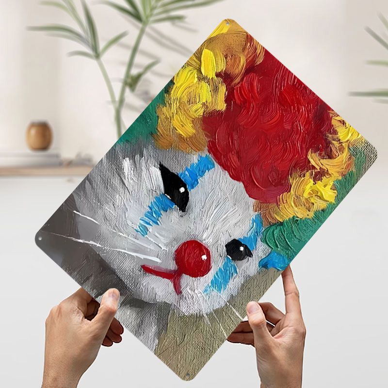 Palhaço triste gato pintura fl - Retro Poster Gaming avaliação e preço