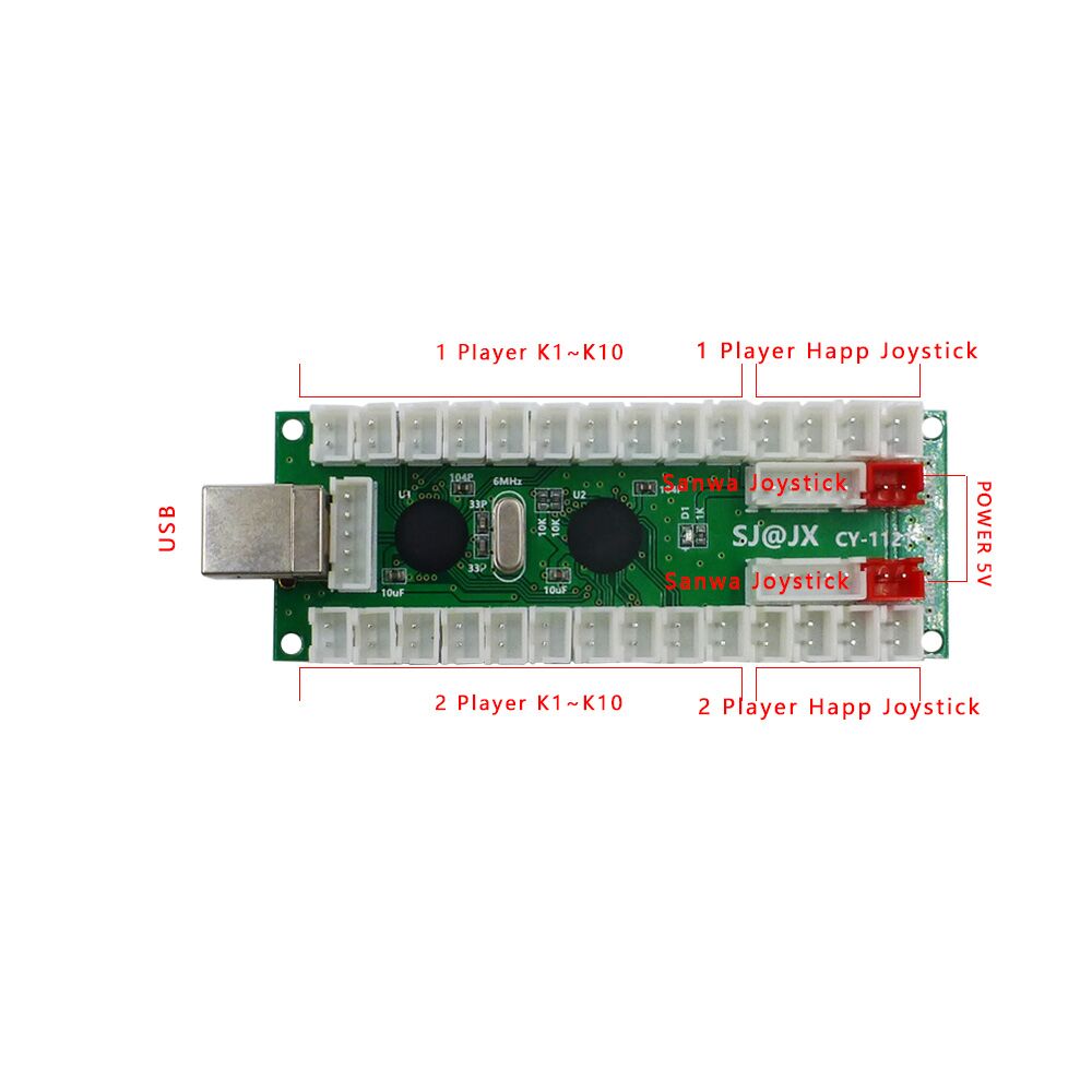 Kit DIY de Arcade para 2 Jogad - Arcade Button Kit avaliação e preço