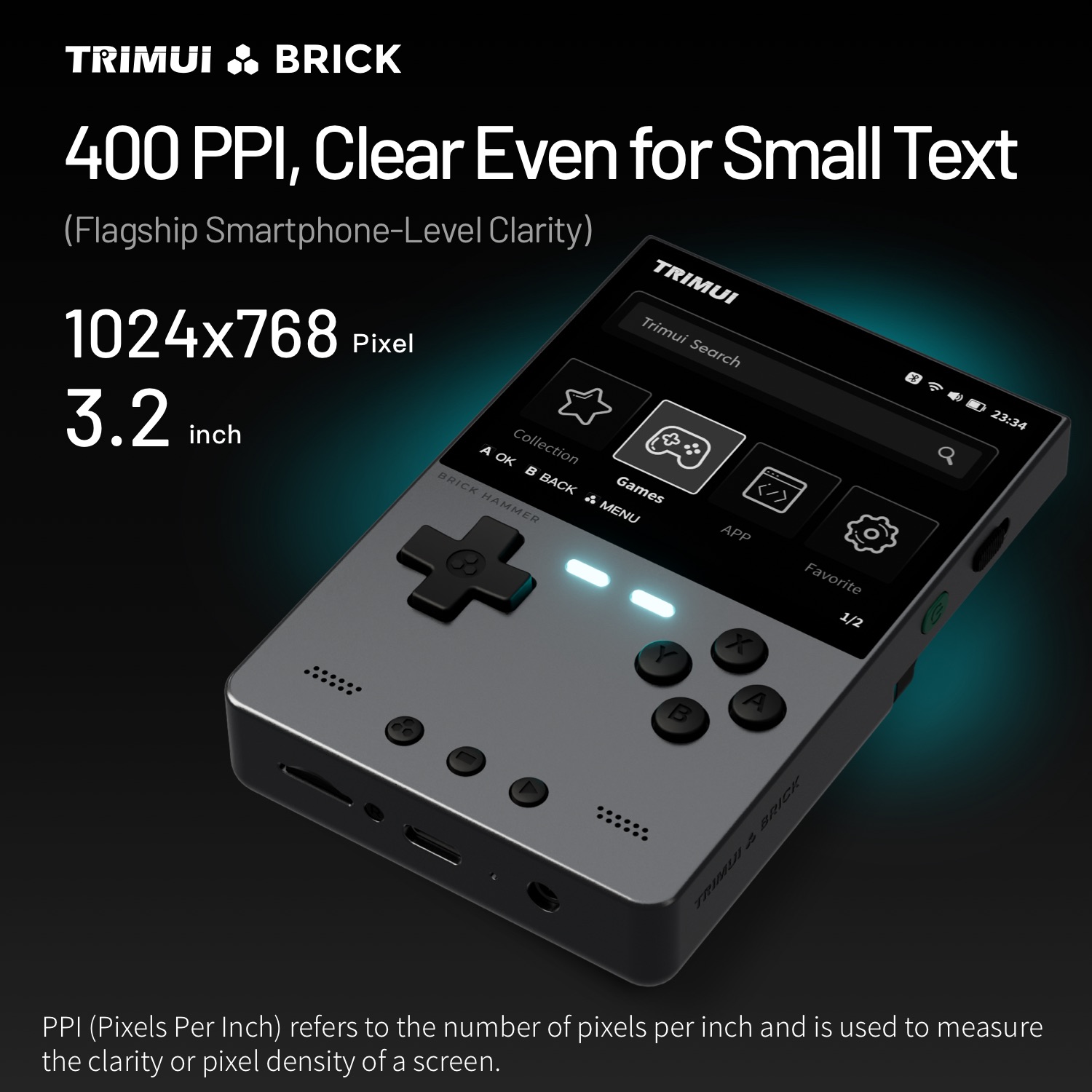 Trimui tijolo martelo retro ha - Retro Gaming Mobile avaliação e preço