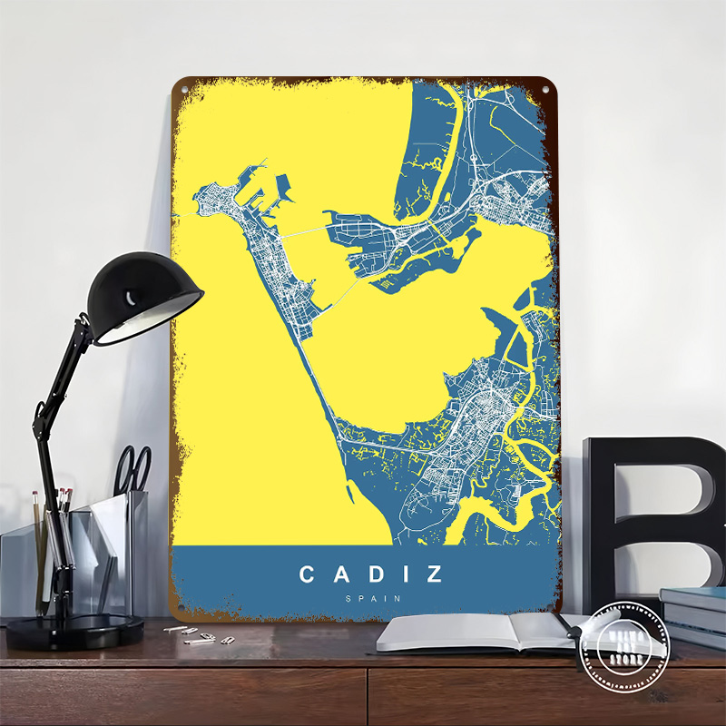 Cadiz espanha flandres cartaze - Retro Gaming Desk avaliação e preço