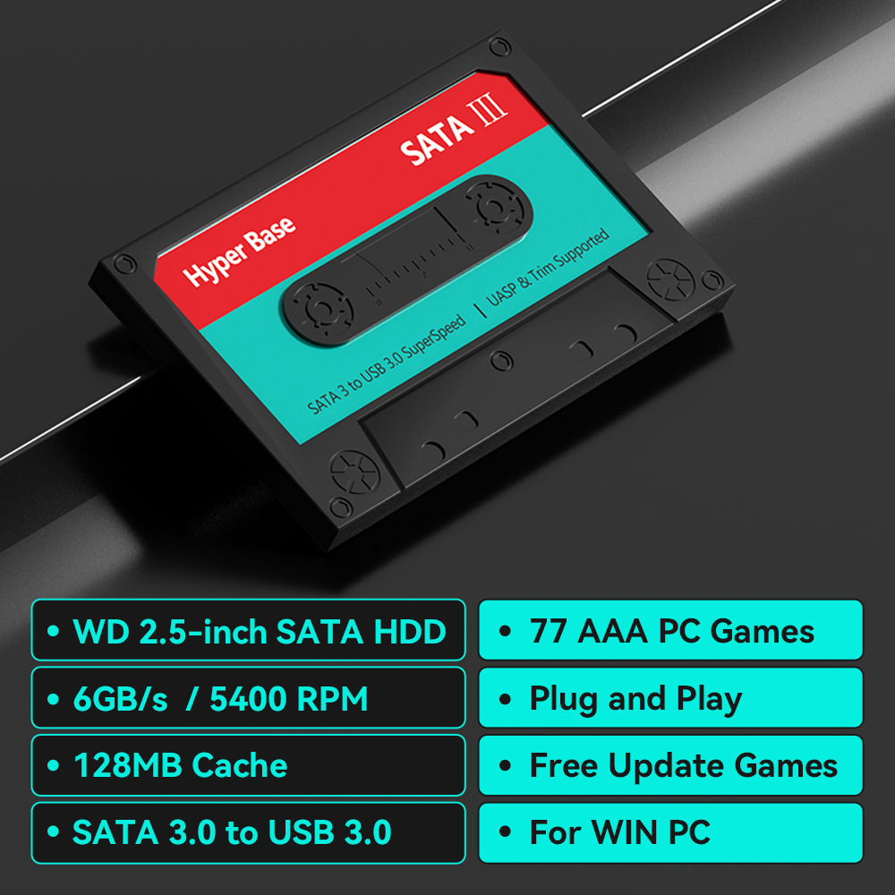 Disco Rígido de 2TB para Jogos - Retro Gaming Hdd avaliação e preço